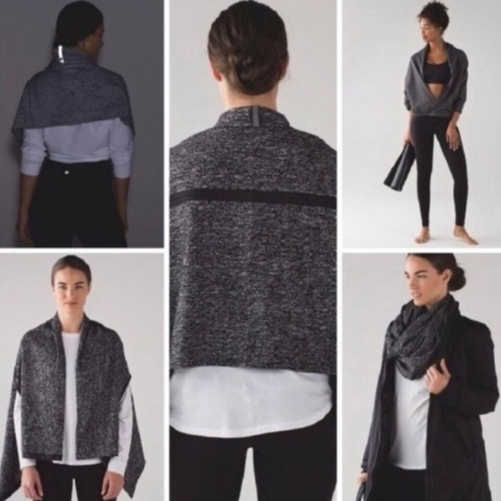 Lululemon Vinyasa Scarf‎ Marled Black